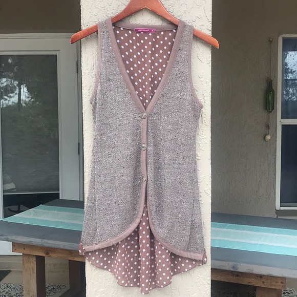 julie’s closet Sweaters - Julies Closet, polka dot, cardigan vest. Size M.